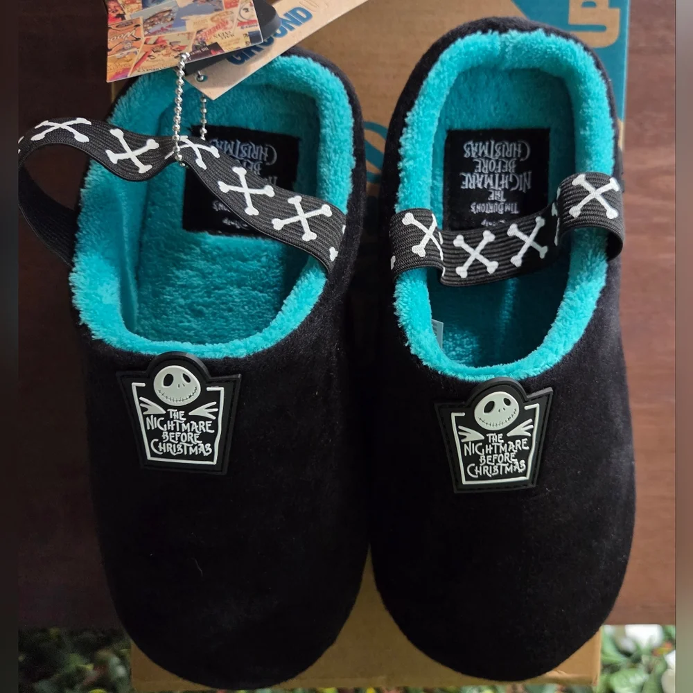 NWT The Nightmare Before Christmas Plush Clog Slipper Kids 5 Ground Up Disney